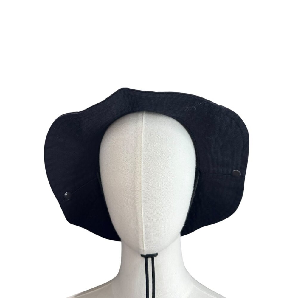 Outdoor Bucket Hat Black Adjustable Chin Strap Nordstrom NWT Size OS (Med) - Picture 7 of 8